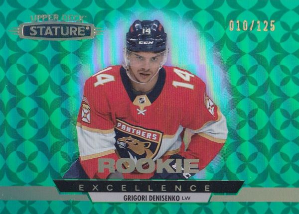 insert RC karta GRIGORI DENISENKO 21-22 Stature Rookie Excellence Green /125